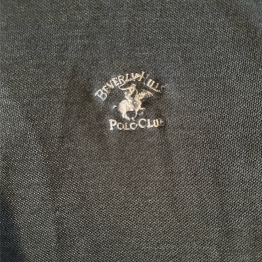 Men’s‎ size large Beverly Hills Polo club modern fit shirt grey - Picture 2 of 3